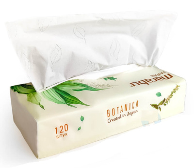 Салфетки бум Марабу Ботаника крем эффект 3-сл 120 шт