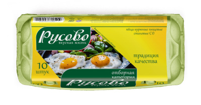 Яйцо столовое Русово С0 10шт