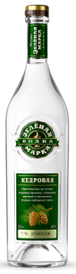 Водка Зеленая марка Кедровая 0.5л 40%