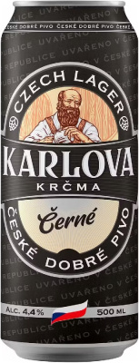 Пиво темное Карлова Корчма 0,5л 4,4% ж/б