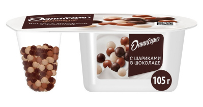 Йогурт Даниссимо Фантазия Хрустящие шарики 6,9% 105г БЗМЖ