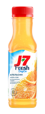 Сок охлажденный J7 Апельсиновый б/сахара 300мл