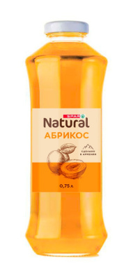 Нектар SPAR Natural Абрикос 0,75л ст/б