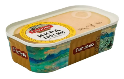 Икра трески Гостово атлантической стерилизованная 120г
