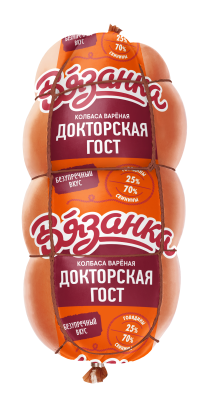 Колбаса вареная Докторская ГОСТ Вязанка 400г