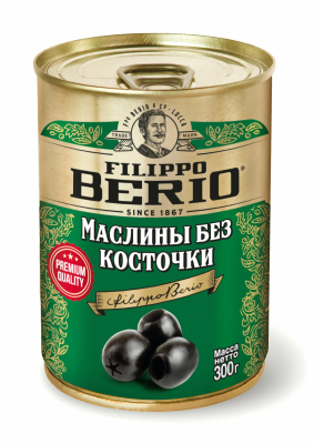 Маслины б/к Филиппо Берио 300г ж/б