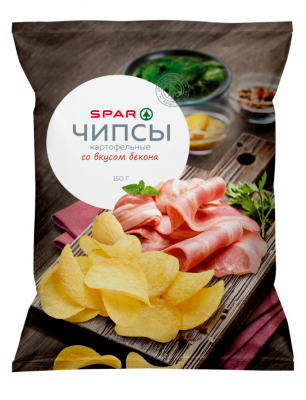 Чипсы  SPAR Бекон 150г