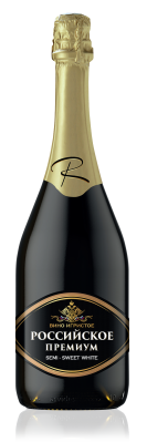 Вино игристое Российское Премиум бел п/сл 0,75л 11%