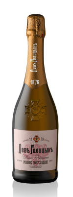 Вино игристое Левъ Голицынъ роз п/сл 0,75л 10-12% 1/6