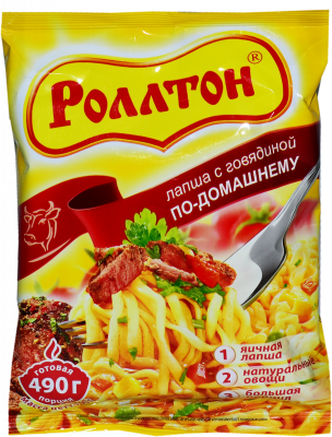 Лапша с говядиной по-домашнему Роллтон 85г