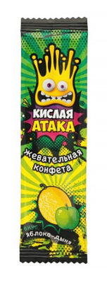 Конфета жевательная Кислая атака Ассорти 11г
