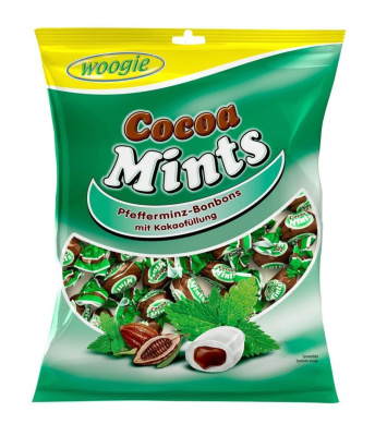 Леденцы Вуги мятные с начинкой из какао 150г