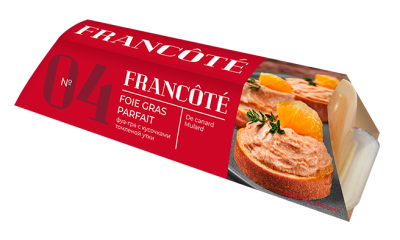 Парфе Фуа-гра с кусочками томленой утки Francote 85г