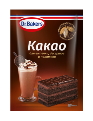 Какао для выпечки/десертов/напитков Др.Бейкерс 25г