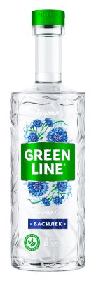 Водка Бульбашъ Гринлайн Василек 40% 0,5л 40%