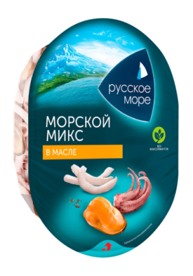 Коктейль из морепродуктов в растительном масле Оригинал Русское море 180г