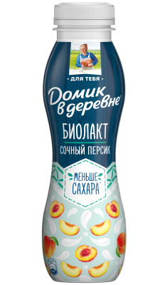 Биолакт Домик в деревне Персик 2,1% 260г БЗМЖ