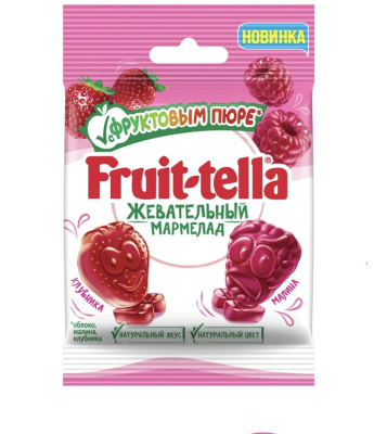 Мармелад жевательный Фрут-Телла с фруктовым пюре 36г