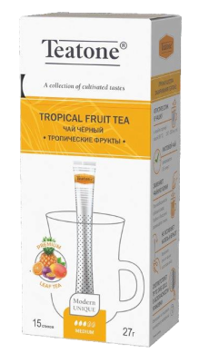 Чай Театон черный с тропическими фруктами 15пак