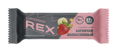 Батончик протеиновый Протеин Рекс Клубн/Банан 45г