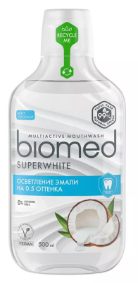 Ополаскиватель для полости рта Биомед 250мл Осветление эмали