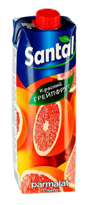 Напиток сокосодержащий Сантал Красный грейпфрут 1л