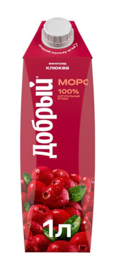 Морс Добрый Клюква 1л