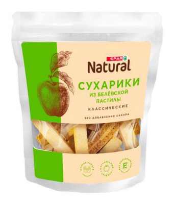 Сухарики из Белевской пастилы SPAR Natural Классические без сахара 40г