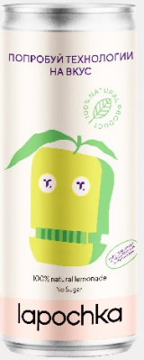 Лимонад Лапочка Техпросвет без сахара 0,33л ж/б