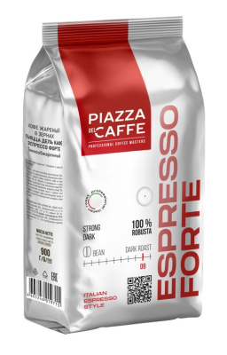 Кофе Пьяцца дель Кафе Эспрессо Форте зерно 900г