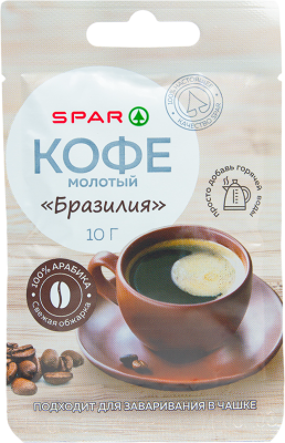 Кофе молотый SPAR Бразилия 10г