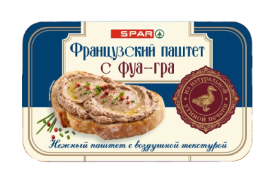 Паштет французский с фуа-гра SPAR 146г
