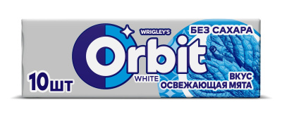 Жевательная резинка Орбит белоснежный Освежающая мята 13,6г
