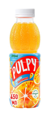 Напиток Добрый Палпи Апельсин 0,45л