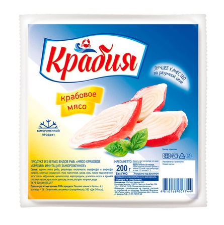 Мясо крабовое Крабия с/м 200г