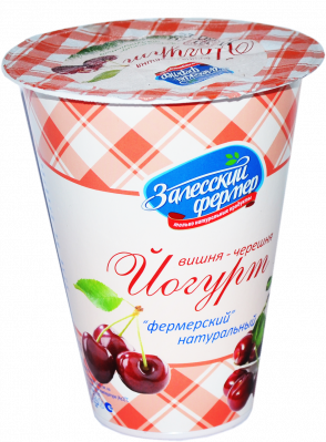 Йогурт Фермерский Вишня/Черешня 3,5% 300г БЗМЖ