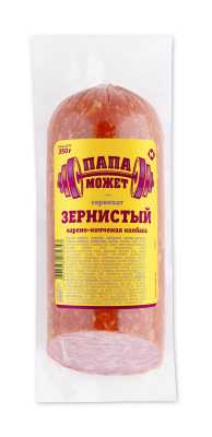 Колбаса в/к Сервелат Зернистый Папа Может 350г