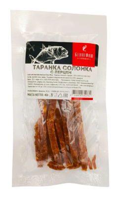 Таранка соломка с перцем SPAR 40г
