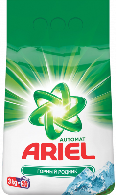 Порошок стиральный Ариэль 3кг Горный родник Автомат