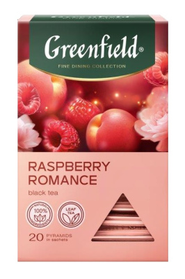 Чай Гринфилд Распберри Романс черный 20 пир