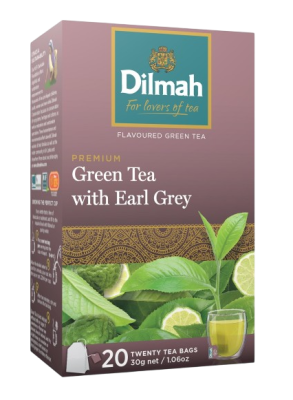 Чай Дилма Эрл Грей зеленый 20пак