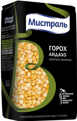 Горох Айдахо Мистраль колотый 500г