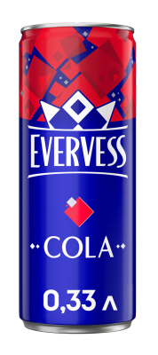 Напиток газ Эвервесс Кола 0.33л ж/б
