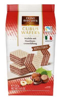 Вафли Файн Бисквитс с ореховой начинкой 125г