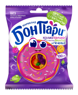 Мармелад жевательный Бон Пари Космопончики 100г