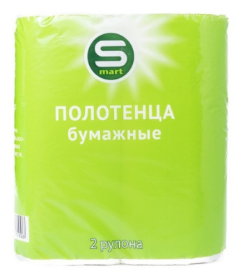 Полотенце бумажное SMART 2-сл 2 рул