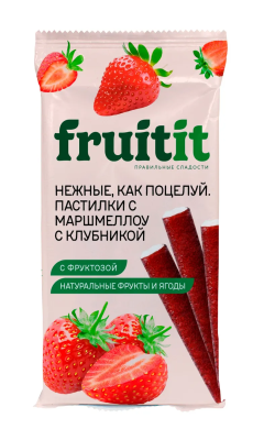 Пастилки Fruit it с Маршмеллоу Спелая Клубника 55г