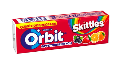 Жевательная резинка Орбит Скиттлс 13,6г