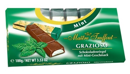 Шоколад Мэтр Трюффо темный Мята 100г