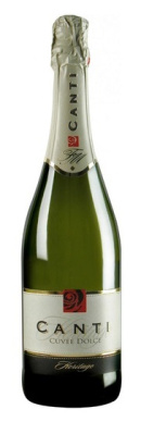 Вино игристое Канти Кюве Долче бел п/сл 0,75л 7,5%